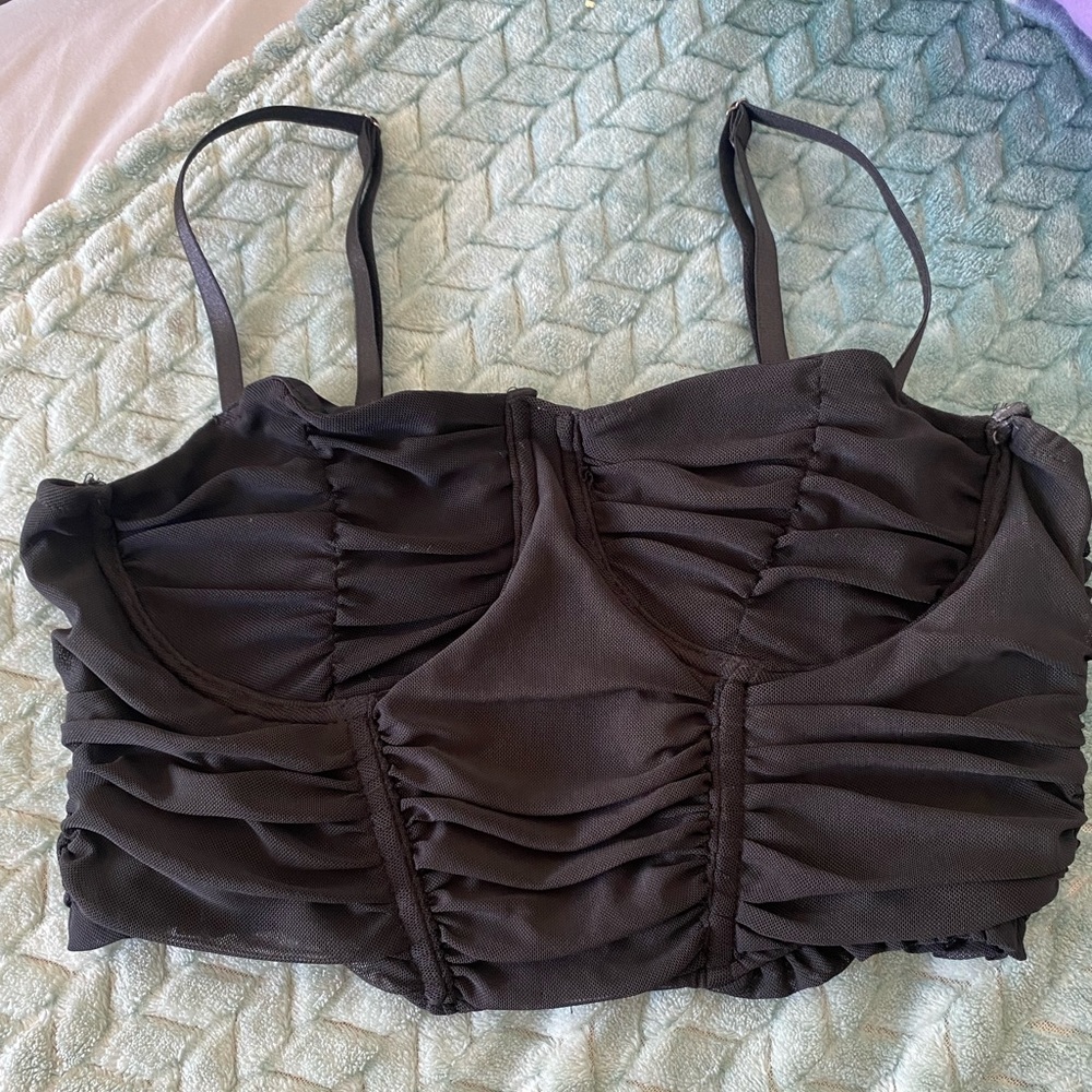 Black crop top